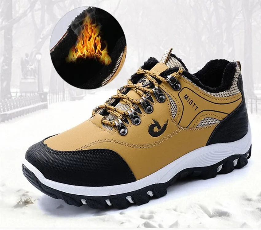 

Brand Winter Fur Warm Snow Boots For Men Sneakers Casual Shoes Male Adult Krasovki Breathable Zapatillas Deportivas High Quality