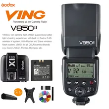 Godox V850II GN60 HSS 2,4G Беспроводная система X Speedlite литий-ионная батарея вспышка света+ X1T-O триггер вспышки для Olympus/Panasonic