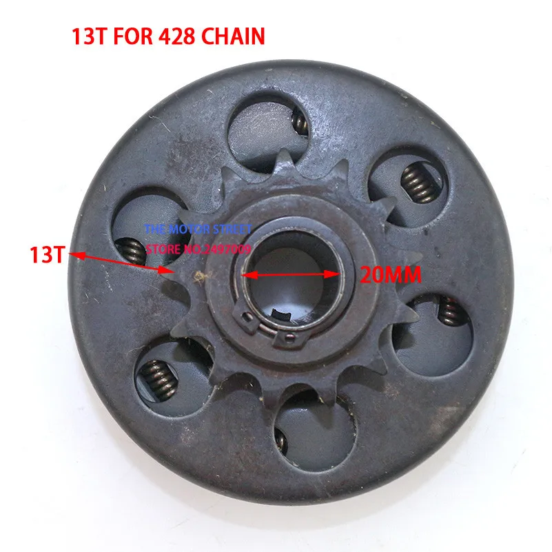 20 мм автоматический центробежный Привод сцепления Звездочка 428 3/4 ''13 зуб Drifter для GoKart картинг