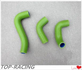 

3 pieces Reinforced silicone radiator coolant hose for Kawasaki Kawasaki KX60 1985-2003 2002 2001 yellow/green/blue