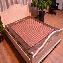 Nuevo Estilo Popular En Tailandia Piedra Turmalina Atención Sanitaria Caliente calefacción Jade Cama Almohadilla Cama Colchón Según lo visto en TV