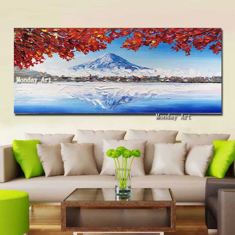 Hand-Painted-Textured-Palette-Knife-Abstract-Landscape-Oil-Painting-Abstract-Modern-Canvas-Wall-Picture-Living (2)