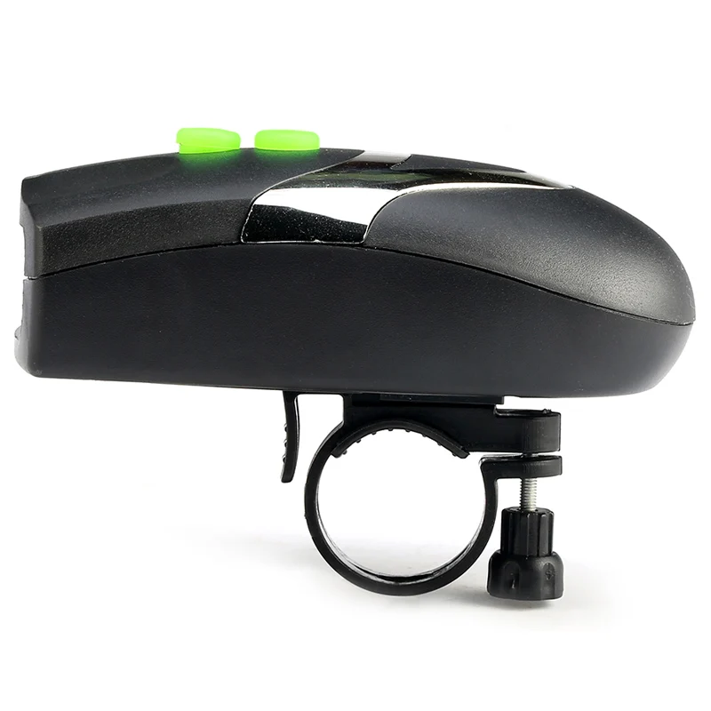 Top Universal White Front Head Light Bike Bicycle Light  Cycling Lamp + Electronic Bell Horn Hooter Siren Waterproof Accessories 4