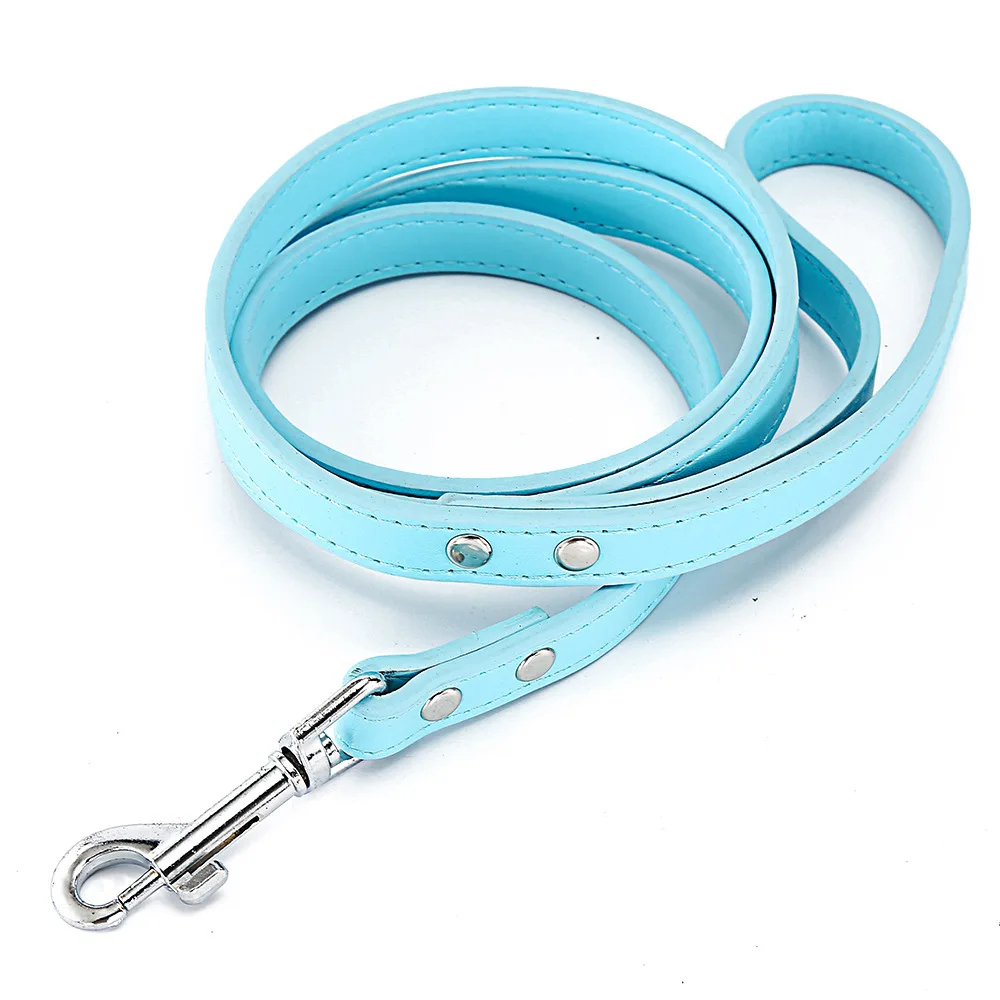 Solid Dog Leashes For Puppy Dogs Cats Training Walking Leashes (14)