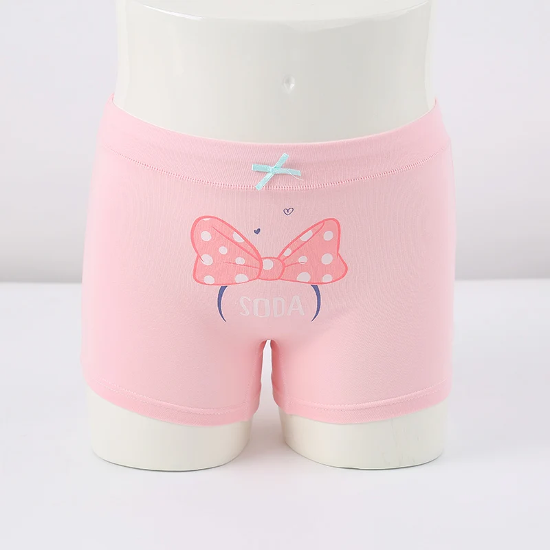 5Pcs/Lot 1 13 Years Young Girls Boxer Shorts Briefs Cute Underwear Kids