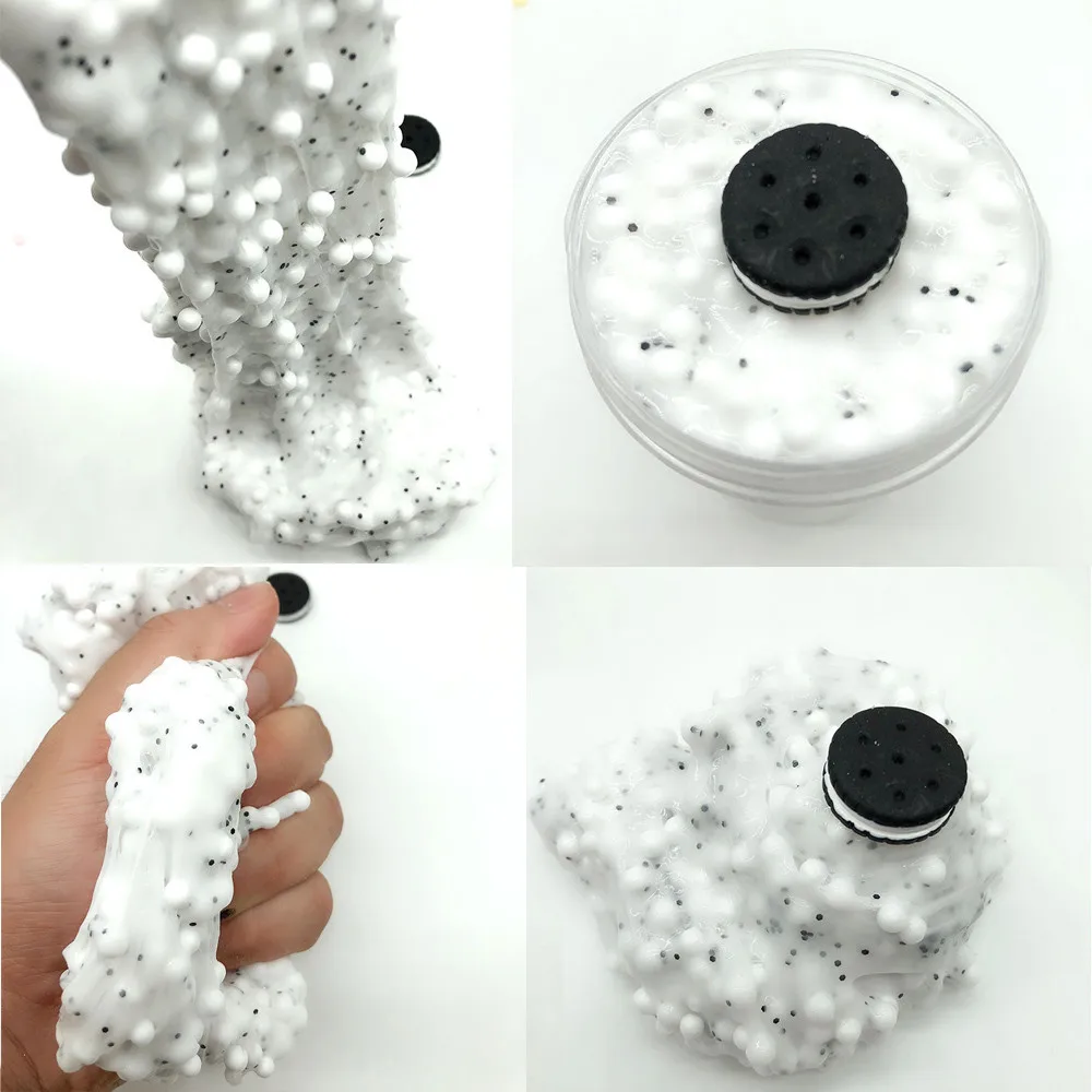 

Children Education Clay Toy Beautiful Foam Ball Biscuits Cloud Slime Scented Stress Kids Clay Toy