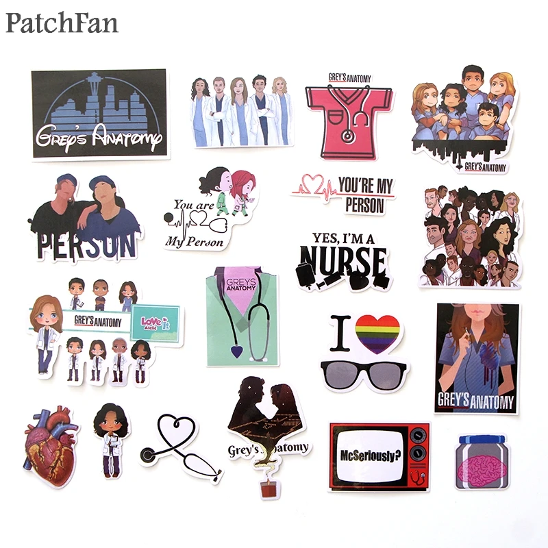 Patchfan 23 шт. Анатомия страсти 90s винтажные Переводные картинки для скрапбукинга