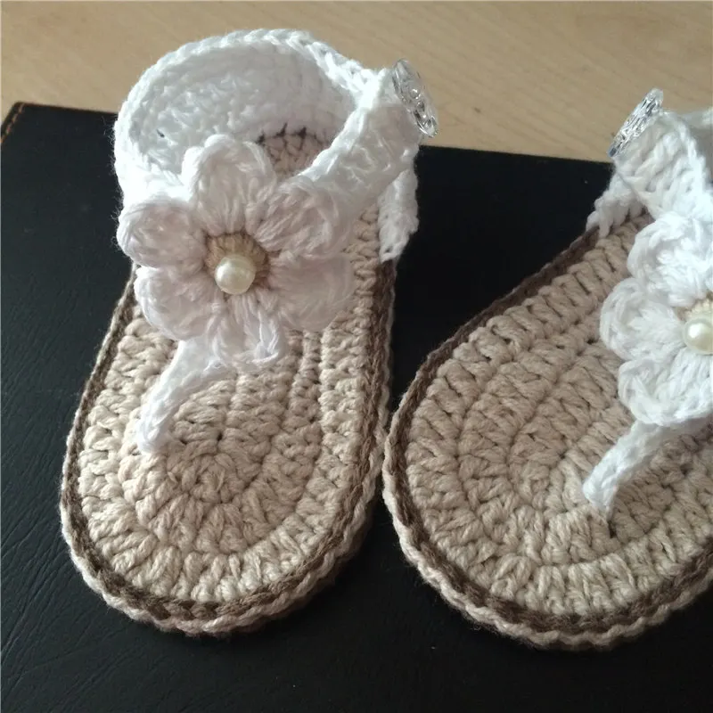 Tongs En Crochet Pour Bebe Sandales D Ete Pour Bebe Sandales En Crochet Avec Petites Fleurs Bouffantes Taille 9cm 10cm 11cm Livraison Gratuite Aliexpress