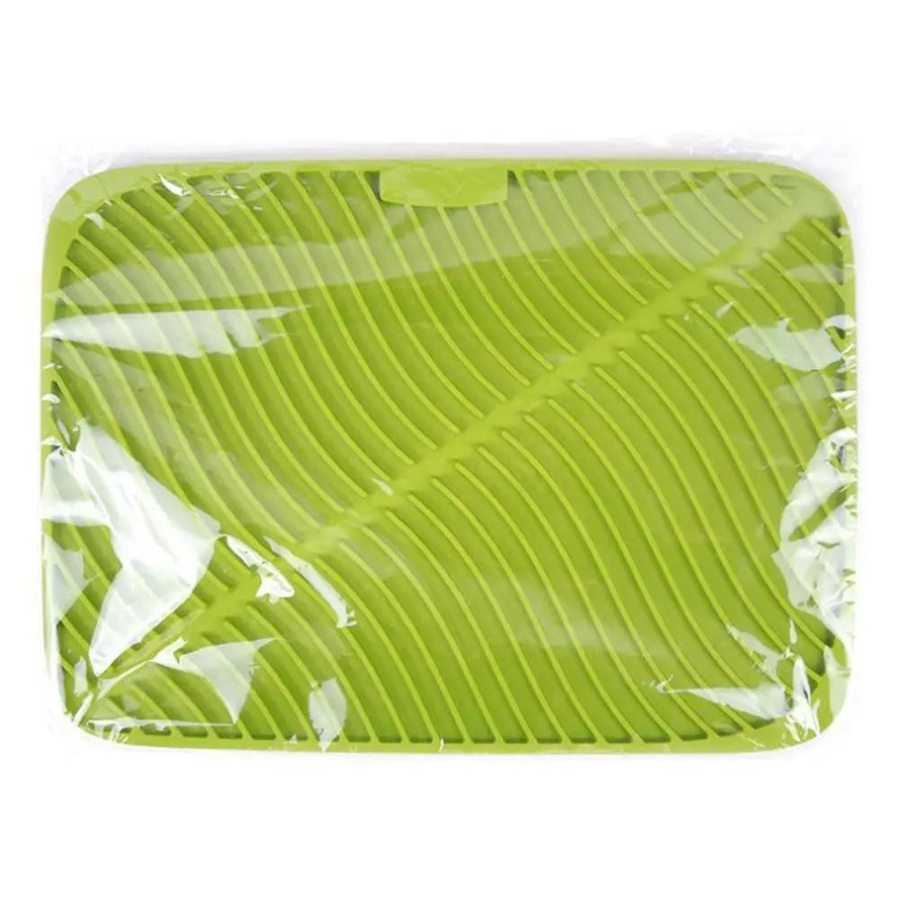 Коврик для сушки посуды термостойкие силиконовые столовые приборы Dishwaser безопасной Pad посуда Настольный коврик Подставка для столовых приборов - Цвет: Зеленый