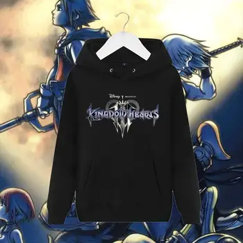 

High-Q Unisex Kingdom Hearts logo Hoodie Pullovers Sweatshirts Preppy Kingdom Hearts Jacket Coat Cardigan Top