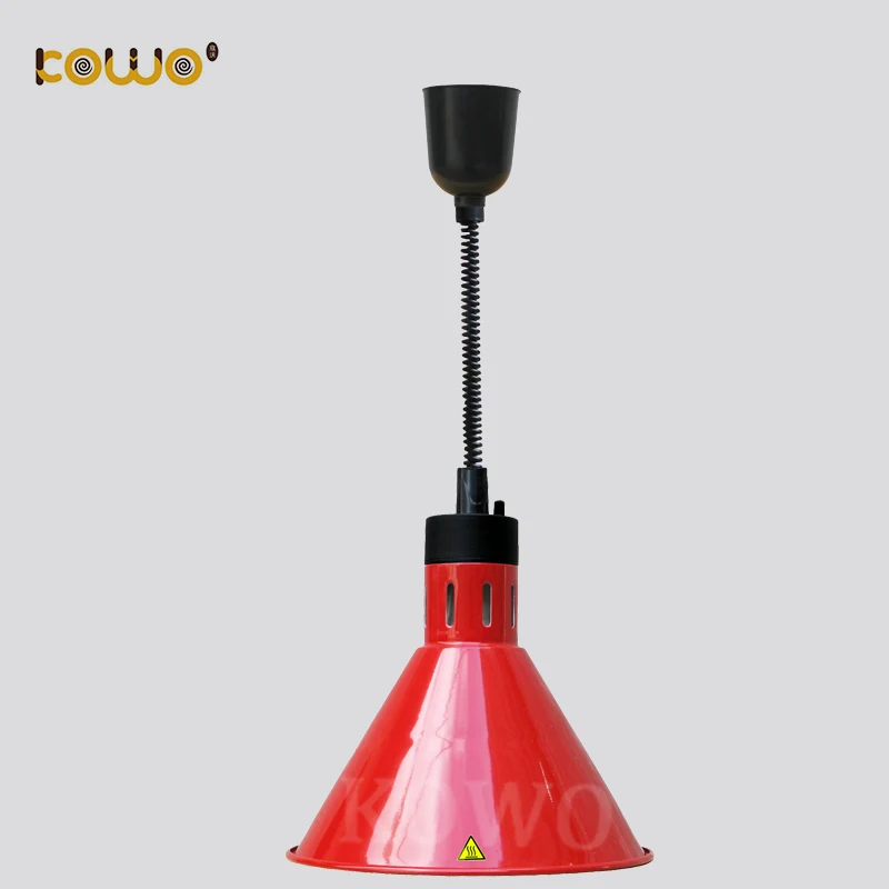 

Restaurant black heating lamp food warmer hanging lamp with 1 bulbs