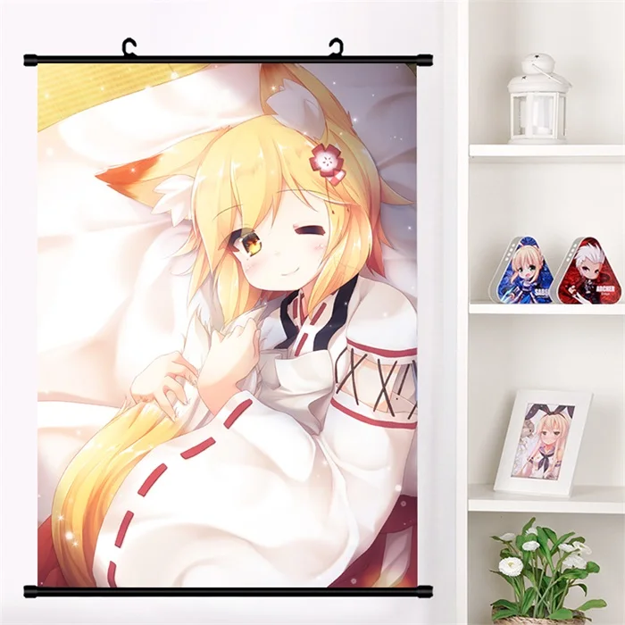 Аниме Sewayaki Kitsune no Senko-san Senko Nakano Shiro Настенная роспись плакат Настенные подвесные плакаты коллекция домашнего декора - Цвет: S