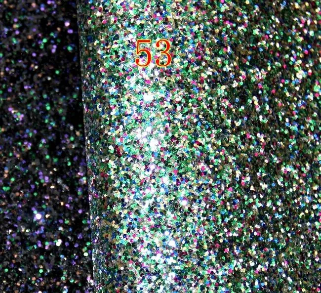 Горячая 69 видов цветов синтетические массивные блестки ПВХ кожа ткань для обуви материал по двору