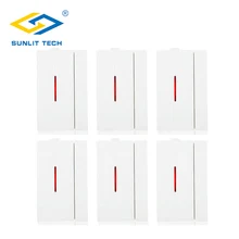 6 шт. 433 МГц беспроводной дверной, оконный сигнальный магнитный датчик системы для домашней безопасности, дверной, оконный переключатель, детектор