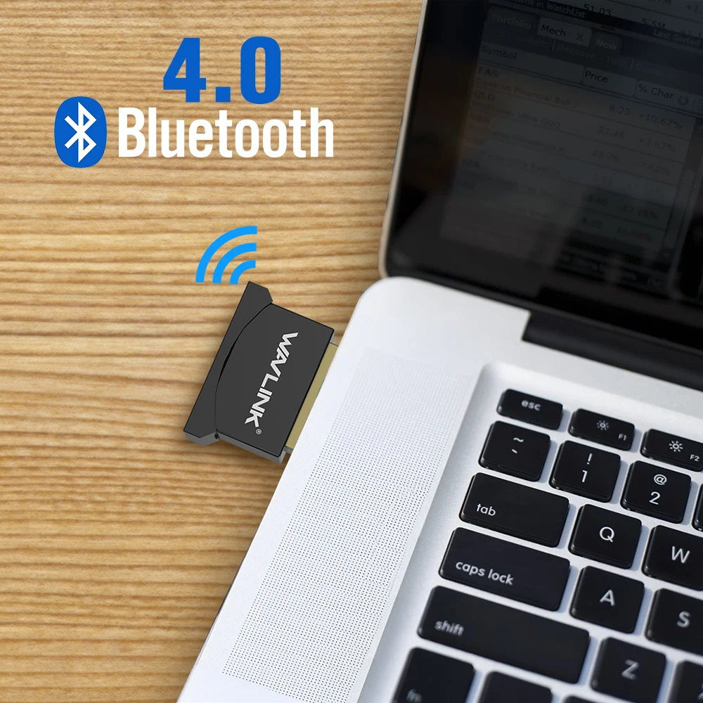 Wavlink Mini Usb Bluetooth адаптер V4.0 донгл низкая энергия USB адаптер позолоченный Plug& Play микро-ключ для ПК ноутбук Настольный