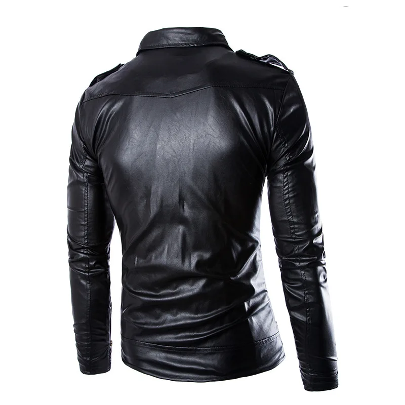 Мужская Байкерская мотоциклетная кожаная куртка, весенние пальто, мужская куртка из искусственной кожи, куртка-ветровка, ветрозащитная