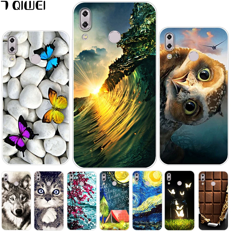 

For Asus Zenfone 5Z / Zenfone 5 ZE620KL Case 6.2 Soft TPU Silicon Cover For Funda Asus Zenfone 5Z ZS620KL Case 2018 Animal Cool