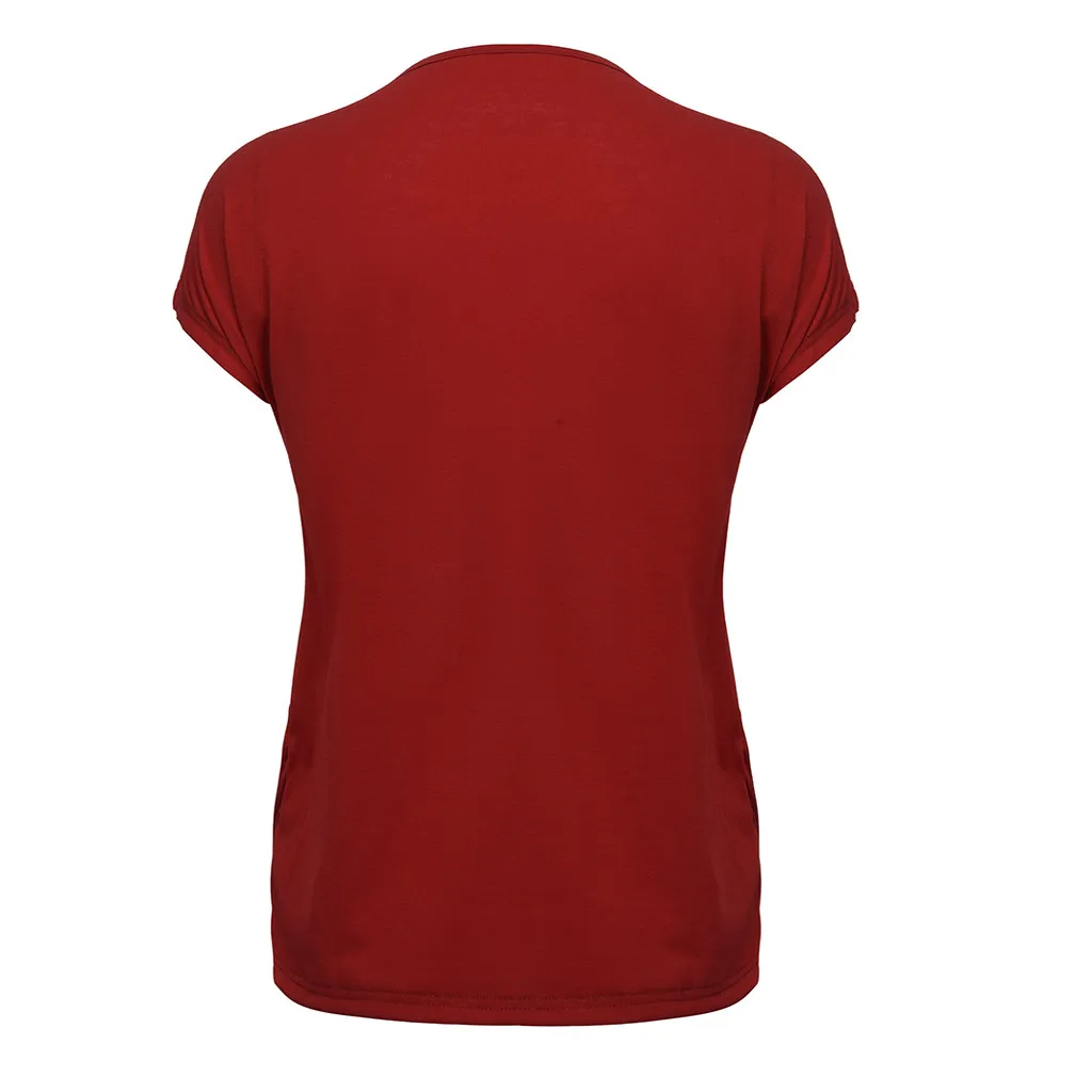 MUQGEW/рубашка с короткими рукавами для грудного вскармливания детская одежда с мультяшными узорами, Повседневная футболка с короткими рукавами Топы для беременных, новинка года
