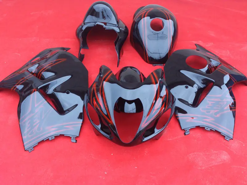 

Injection Mold Fairing kit for SUZUKI Hayabusa GSXR1300 96 99 07 GSXR 1300 1996 2007 ABS Gloss Black Fairings set+Gifts SH17