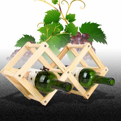 Деревянный Красное вино стойки 3/6/10 бутылки крепление Кухня держатели выставочный Органайзер - Цвет: Original Wood 3