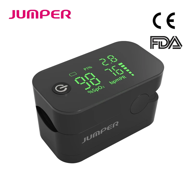 

JUMPER Fingertip Pulse Oximeter De Dedo Pulso Oximetro SpO2 Home Family Finger Pulse Oxymeter Pulsioximetro LED CE FDA JPD-500G