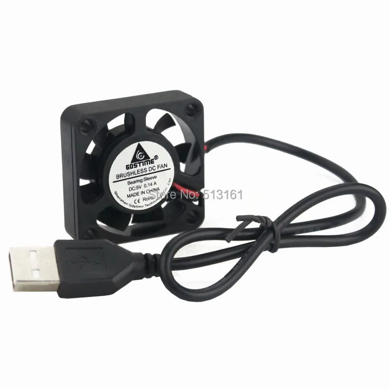 

2 Pieces 40mmx40mmx10mm 4010s 5V PC Case 40mm USB 2.0 Cooling Fan