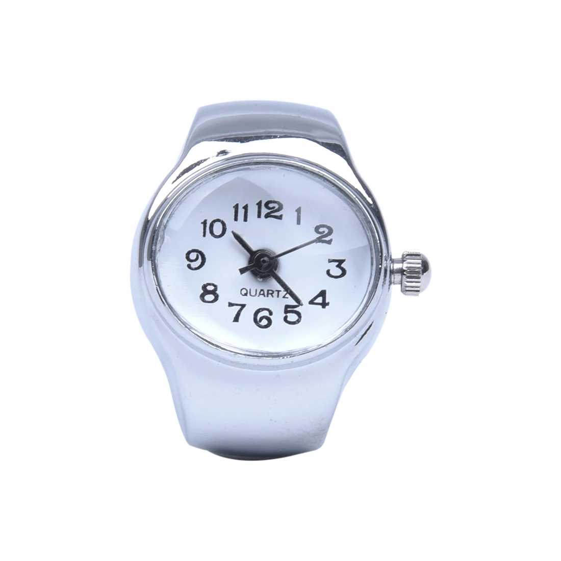 Reloj de cuarzo ovalado para mujer, de aleación, Deco, color blanco