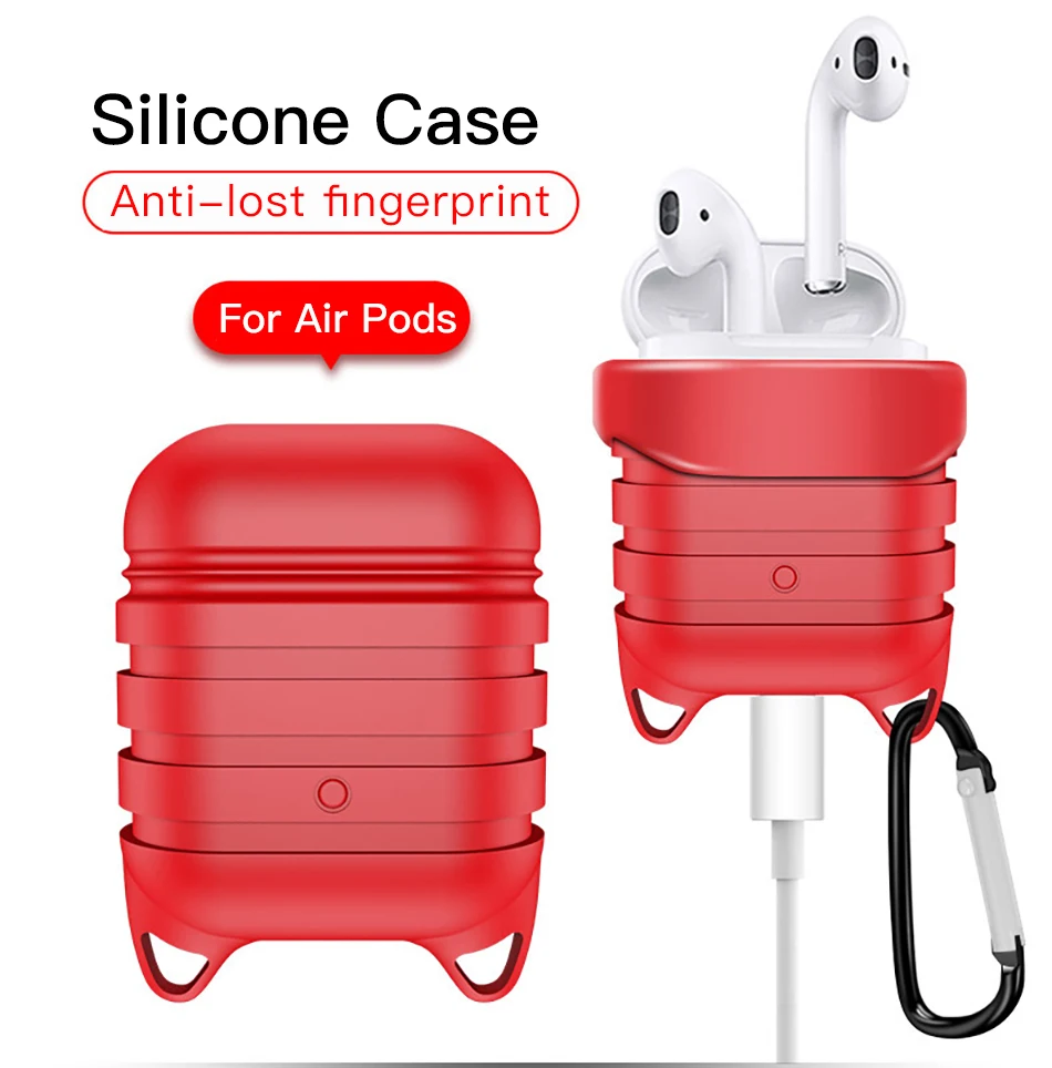 !ACCEZZ Bluetooth Wireless Earphone Case For Apple AirPods Cover Portable Protection Headset Case Accessories Box With Keychain (3)