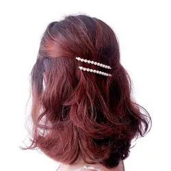 Жемчужные Металлические Заколки для женщин заколка для волос Чистая цветная шпилька заколки для девочек заколки для волос заколка для