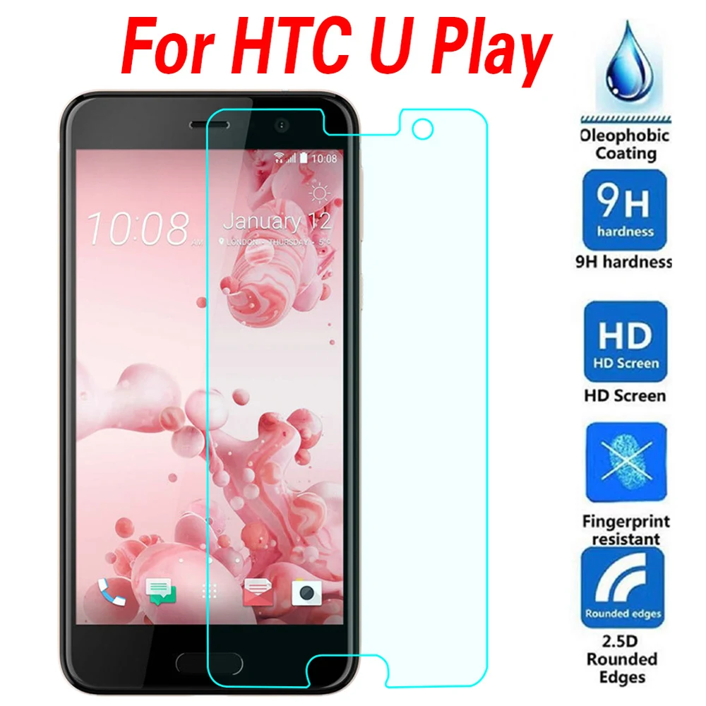 

2.5D HD Tempered Glass Screen Protector for HTC U11 U Play Butterfly 3 A9 A9S One Max T6 S9 Phone Screen Protective Glass Film
