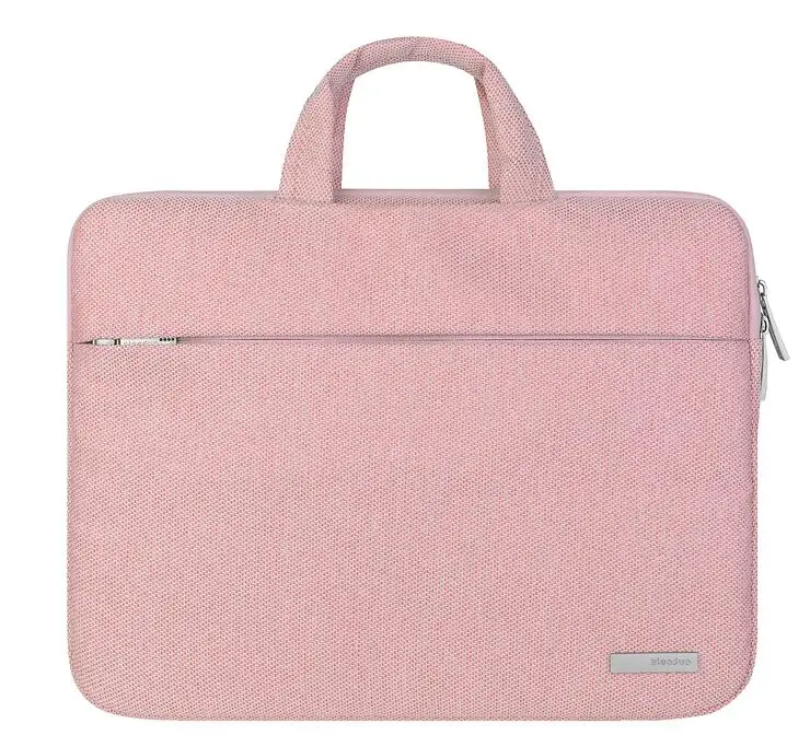 Nylon Laptop Bag Case For Xiaomi Macbook Air Pro 11 12 13 Notebook Handbag for Dell HP Asus Acer Lenovo 13.3 15.6 Surface Pro 4 - Цвет: handbag pink