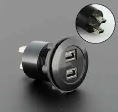

22mm 2 LAYER MINI USB Panel mount socket (2 LAYER MINI USB2.0 Female change to male )