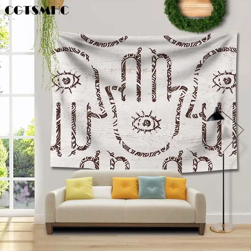 

CGTSMHC Mandala Art Abstract Palm Tapestry Wall Hanging Tapestries Bedspread Yoga Mat table cloth Beach Towel Sunscreen shawl