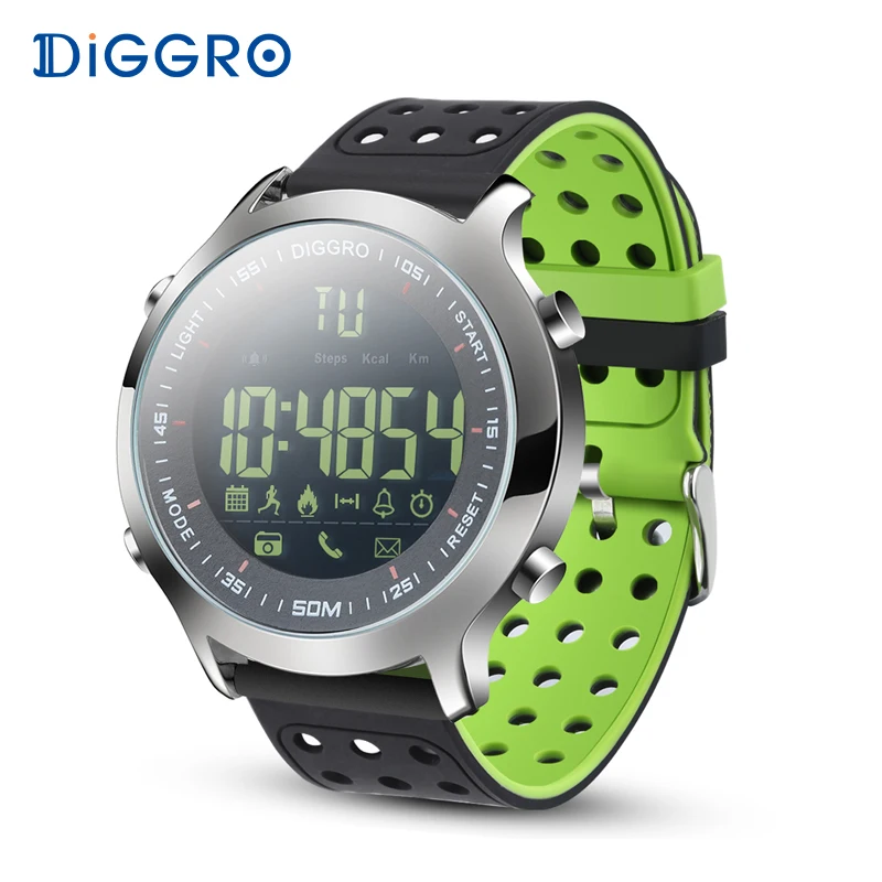 

Diggro EX18 Smart Watch Men Sport Watch 5ATM Waterproof Bluetooth SmartWatch Pedometer Call reminder Stopwatch for Android IOS