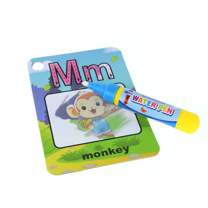 Pintura da Água Livro do Bebê Cartão de 26 Baaobaab Crianças Puzzle Educação Cognitiva Cartas Graffiti Drawing Board Coloração 3d 2 Computers & Electronics
