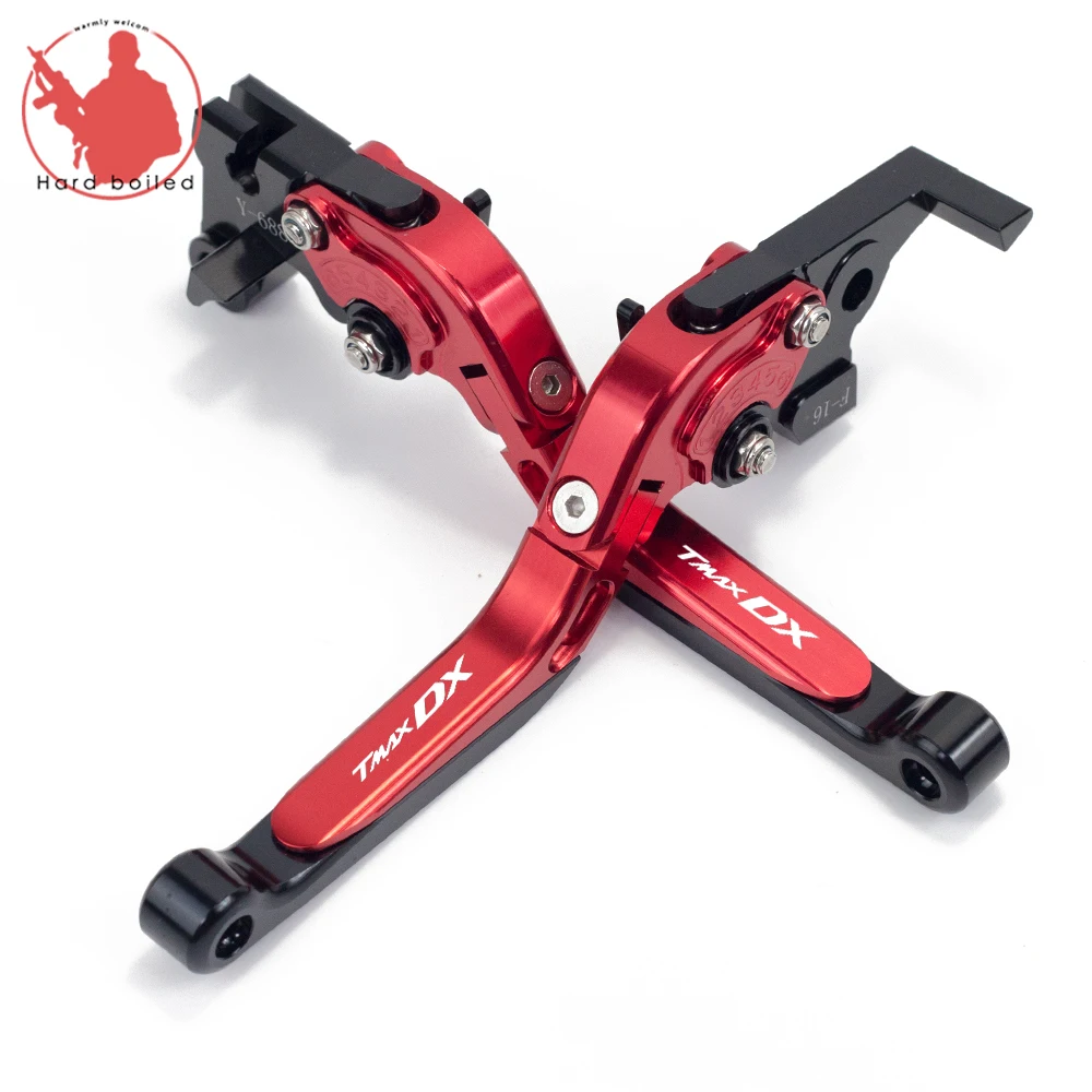 

With Logo "tmax dx" Motorcycle Accessories Adjustable Brake Clutch Levers For Yamaha t max t-max 530 DX tmax530 dx 2017 2018
