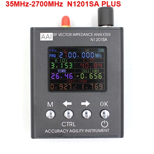 N2201SS N2061SA N1201SA Plus UV RF векторное сопротивление ANT КСВ антенна анализатор метр тестер 140 МГц-2,7 ГГц сопротивление/КСВ - Цвет: N1201SA PLUS