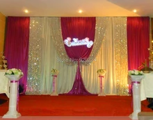 Wedding supplies Wedding Backdrop with Beatiful Swag Wedding drape and curtain wedding decoration 10ft*20ft