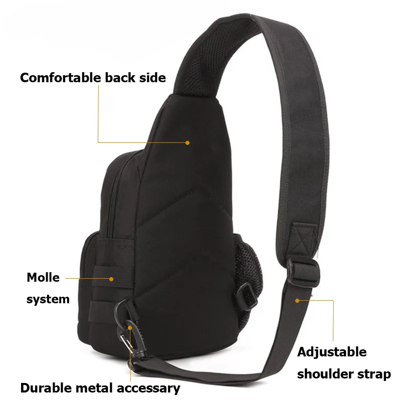 Тактический Молл Портативный сумка Военная Униформа crossbody груди пакет плечо