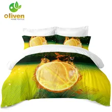 Green Yellow Bedding Set 3D Fire Basketball Duvet Cover Set Sports Design Bedding King Queen Pillowcase Soft Bedclothes 3Pcs D40