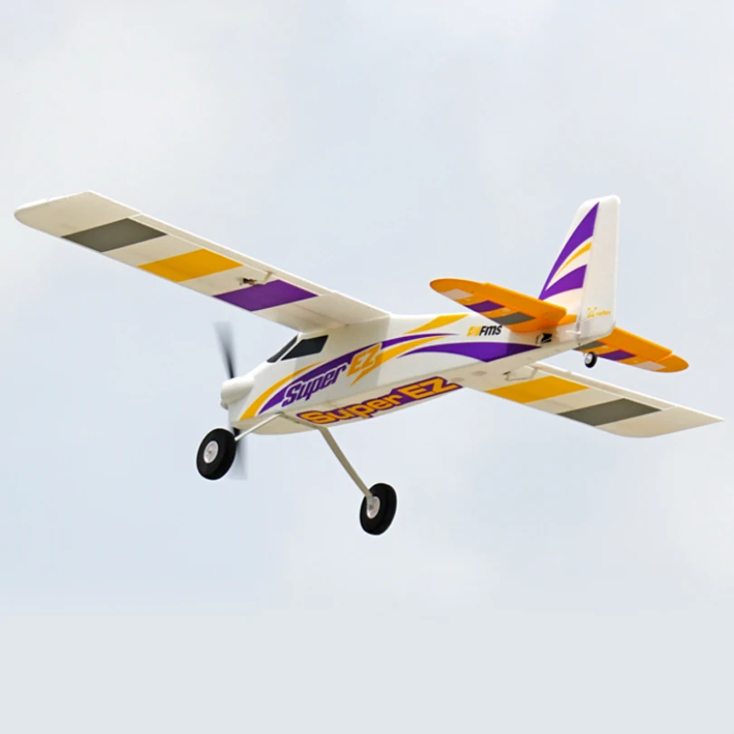 Радиоуправляемый самолет FMS Plane Super EZ V4 тренажер для начинающих с гироскопом