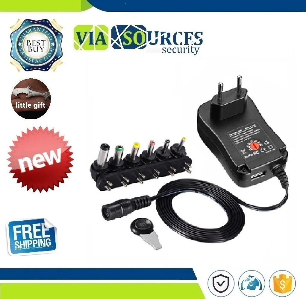 

3V 4.5V 5V 6V 7.5V 9V 12V 2A 2.5A AC / DC Adapter Adjustable Power supply Universal Power Charger for LED Light Bulb LED Strip