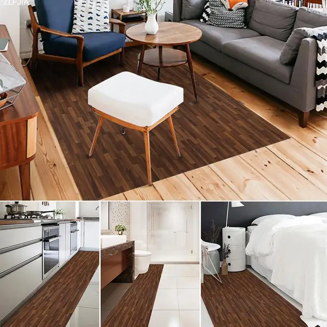 Waterproof Anti Skid Scratch Wall Floor Stickers Diy Imitation Waterproof Anti Skid Scratch Wall Floor Stickers Diy Imitation Wood Decorative Tile