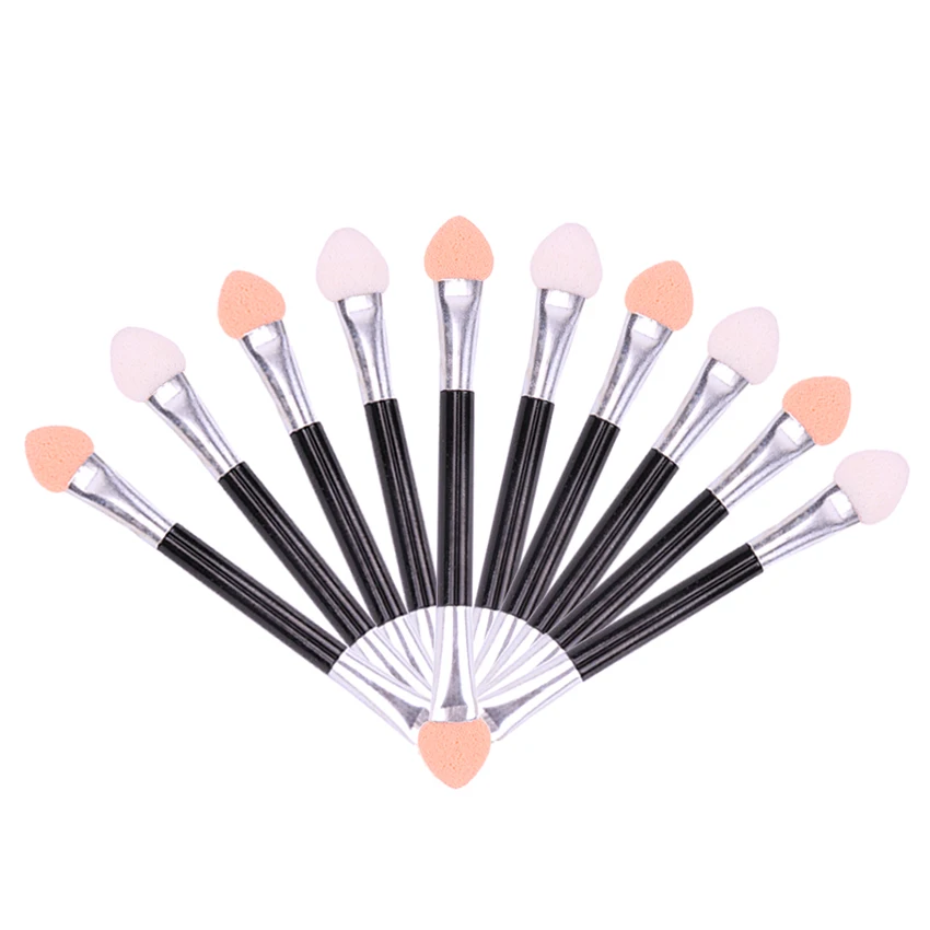 

10PCS Makeup Double-Ended Sponge Eye Shadow Eyeliner Brush Applicator Beauty Cosmetics Portable Eye Eyeshadow Applicator