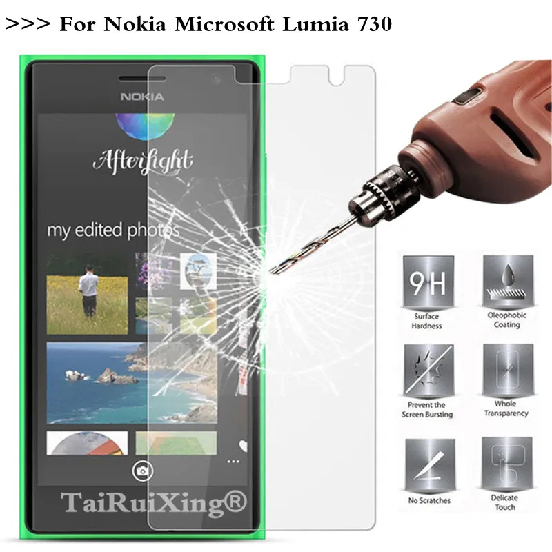 9H 2.5D 0 26 мм Закаленное стекло протектор экрана для Microsoft Nokia Lumia 730 Защитная пленка