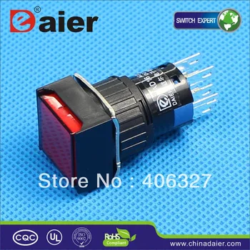

A16-11ZF 16MM 1NONC 3A 250VAC square ON-ON push button swtich