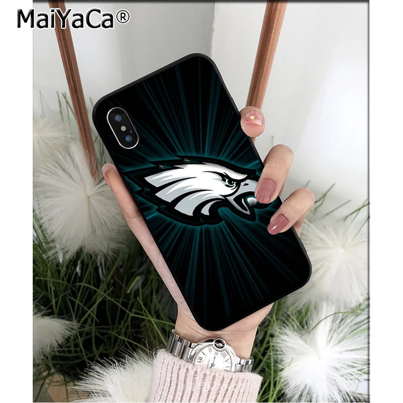 MaiYaCa Philadelphia Eagles высококачественный чехол для телефона iPhone 5 5Sx 6 7 7plus 8 8Plus X XS MAX XR - Цвет: A2