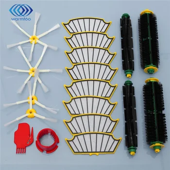 

Side Brush + Filter Kit Vacuum Cleaner Parts For Irobot Roomba 500 527 528 530 532 535 540 562 570 572 580 581 590 Replacement