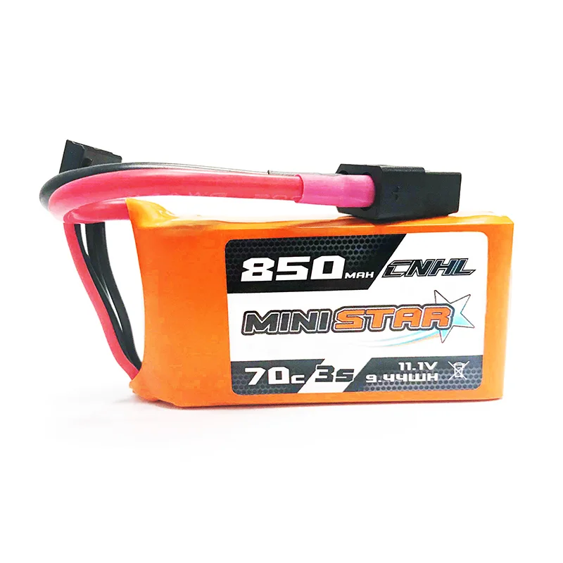 3 шт CNHL MiniStar 850 mAh 11,1 V 3 S 70C Lipo батарея с вилкой XT60