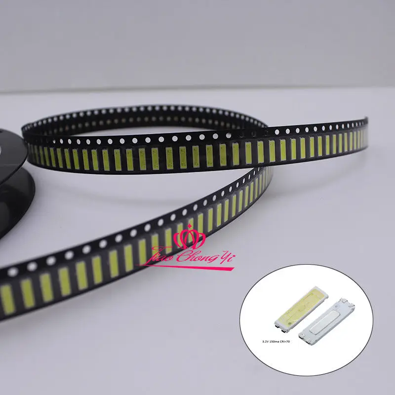 100 шт./партия светодиодные лампы 7020 SMD 6 в 0 5 Вт 10000 мА 80 лм|led bead 5w|led tv 6vled 10000k |